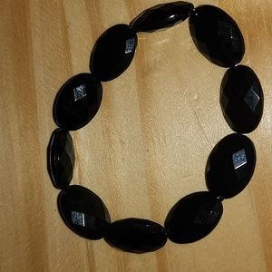 Cute Handmade Black Beaded Bracelet